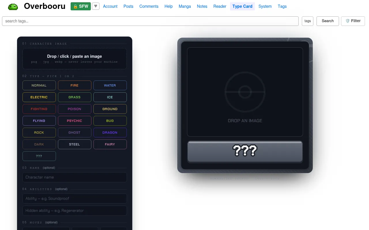 Screenshot of overbooru.world