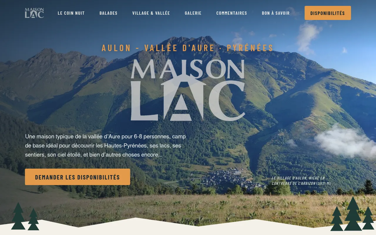 Screenshot of lamaisonlac.fr