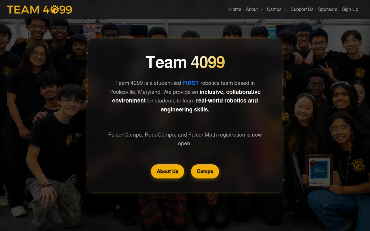 Screenshot of team4099.com