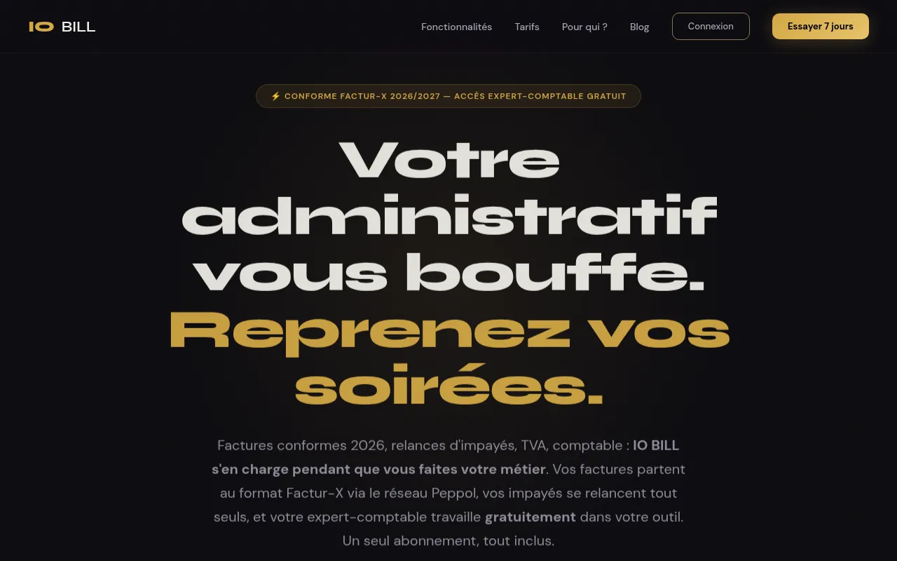 Screenshot of iobill.online