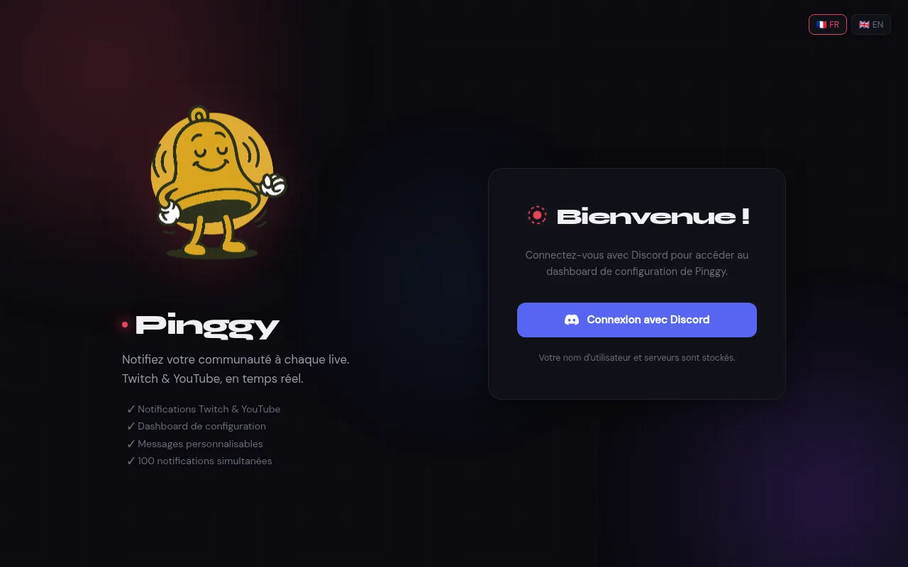Screenshot of pinggy.xyz