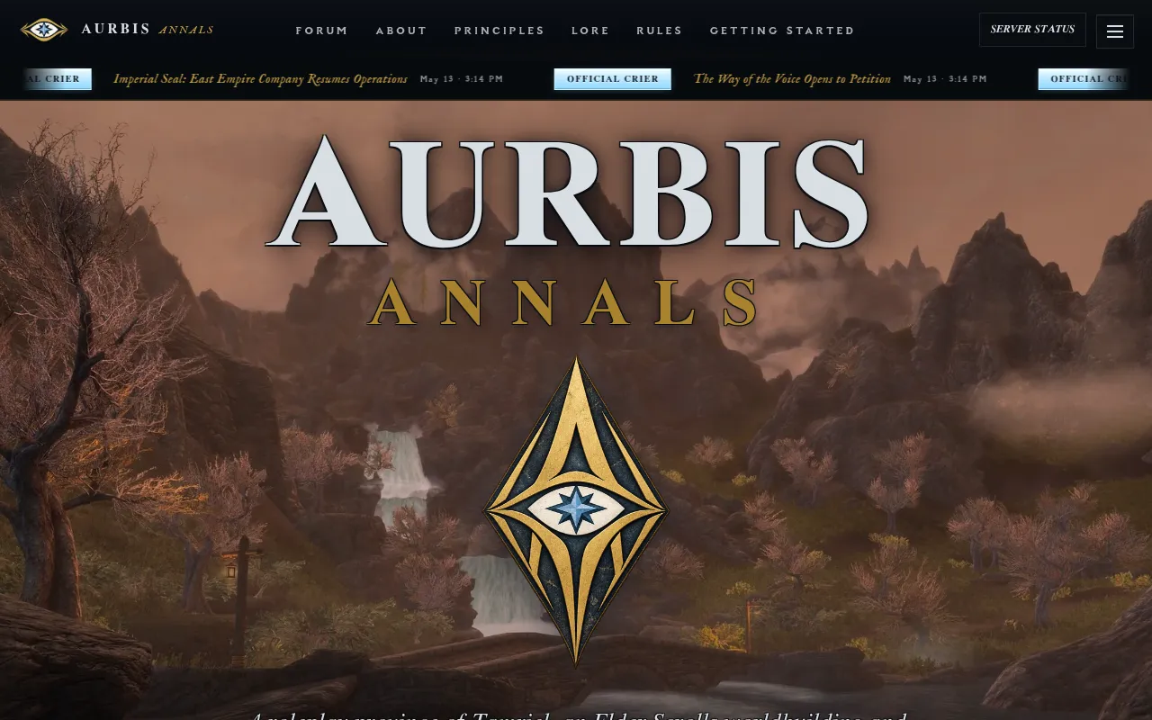 Screenshot of aurbis.world