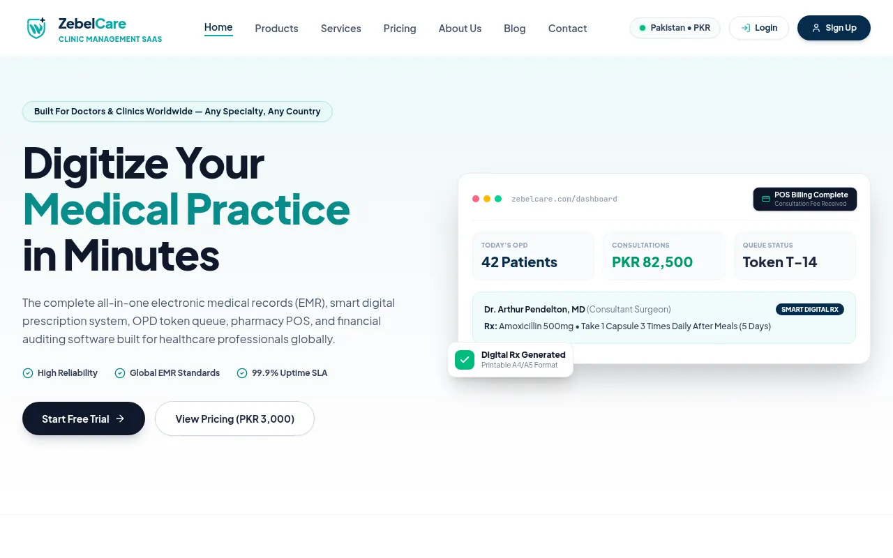 Screenshot of zebelcare.com