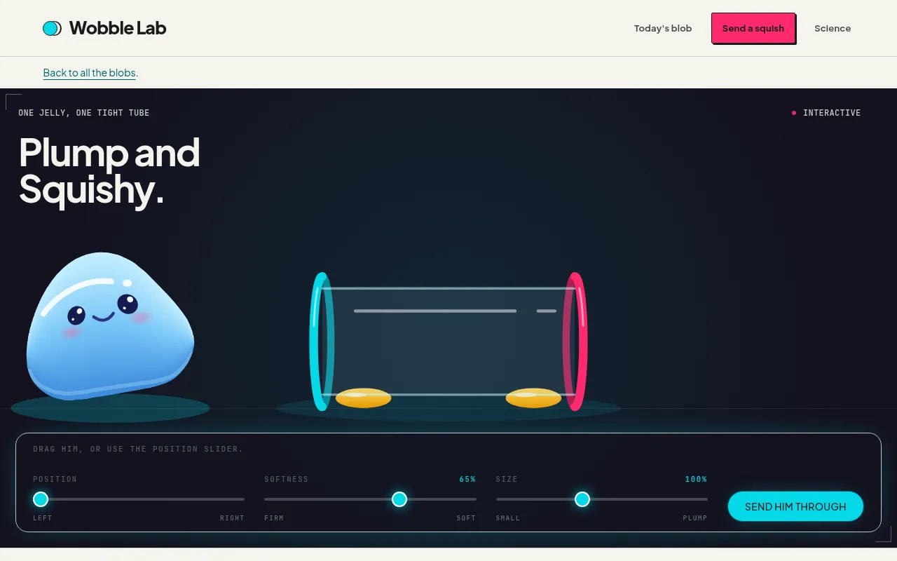 Screenshot of wobble-lab.com