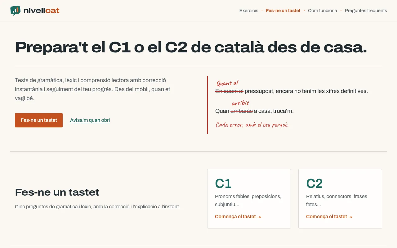 Screenshot of nivellcat.net