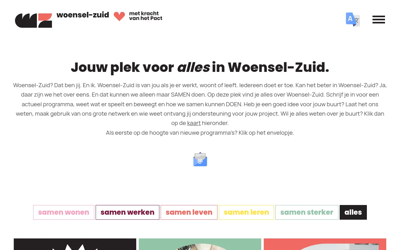 Screenshot of woensel-zuid.nl