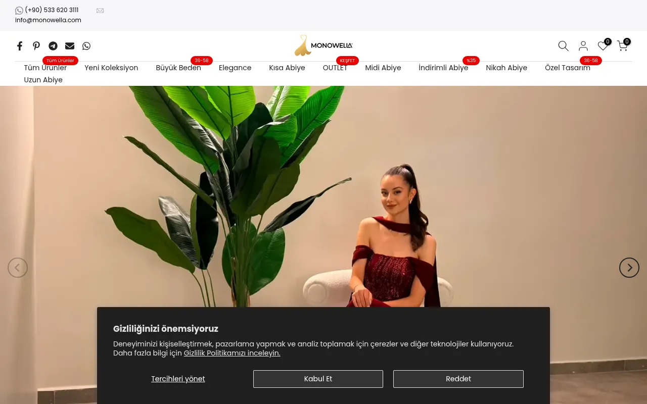 Screenshot of monowella.com
