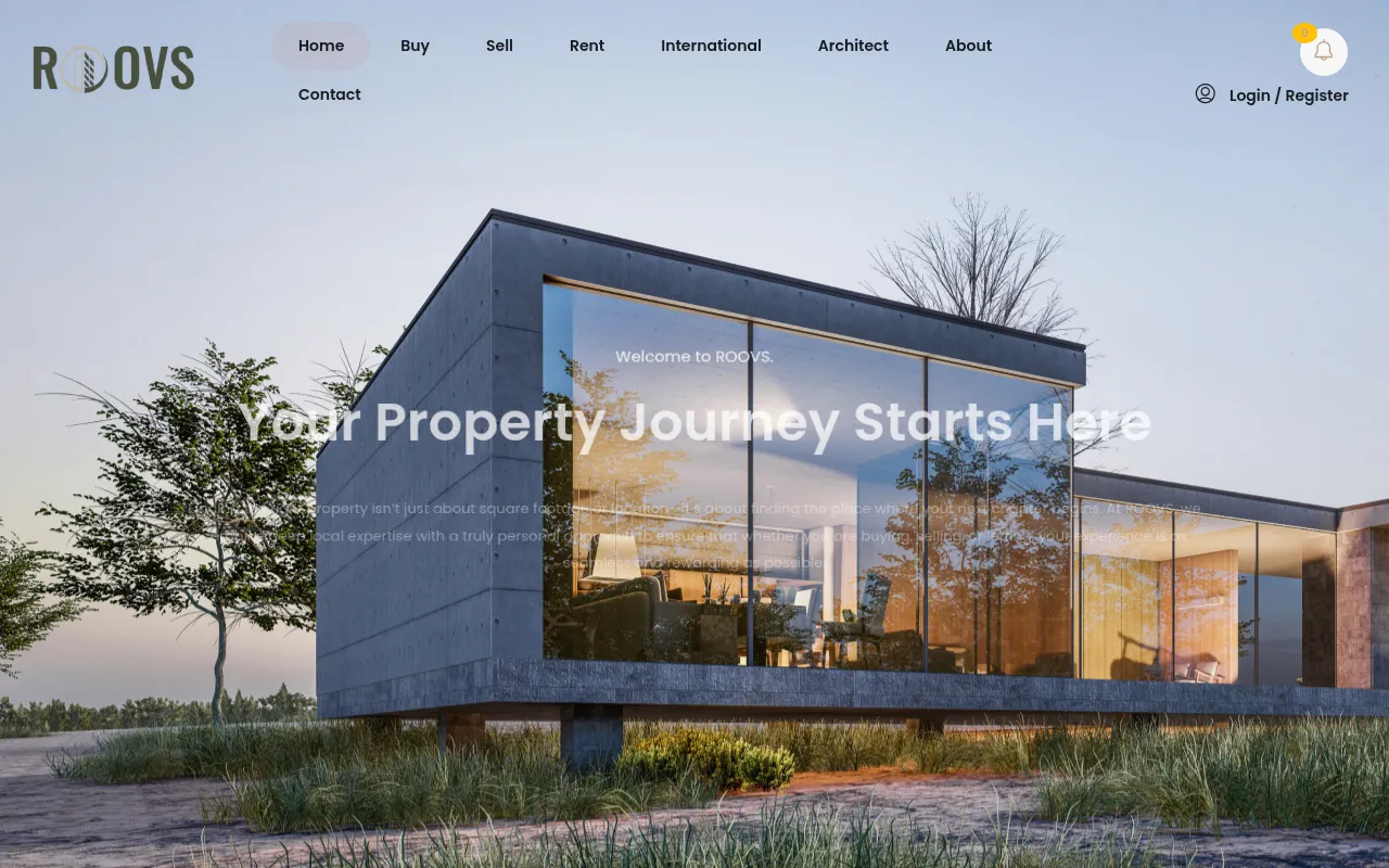 Screenshot of theroovs.com