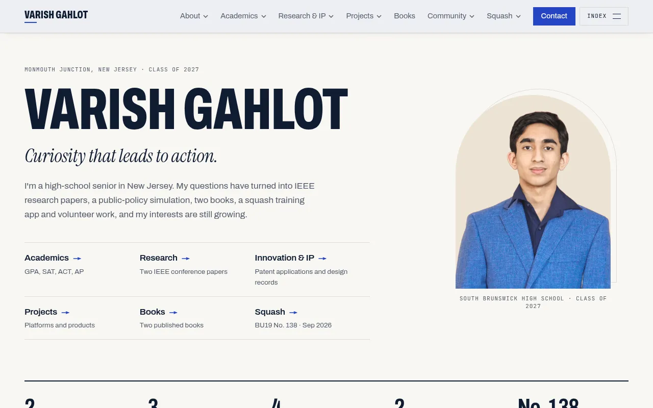 Screenshot of varishgahlot.com