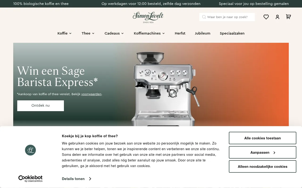 Screenshot of simonlevelt.nl