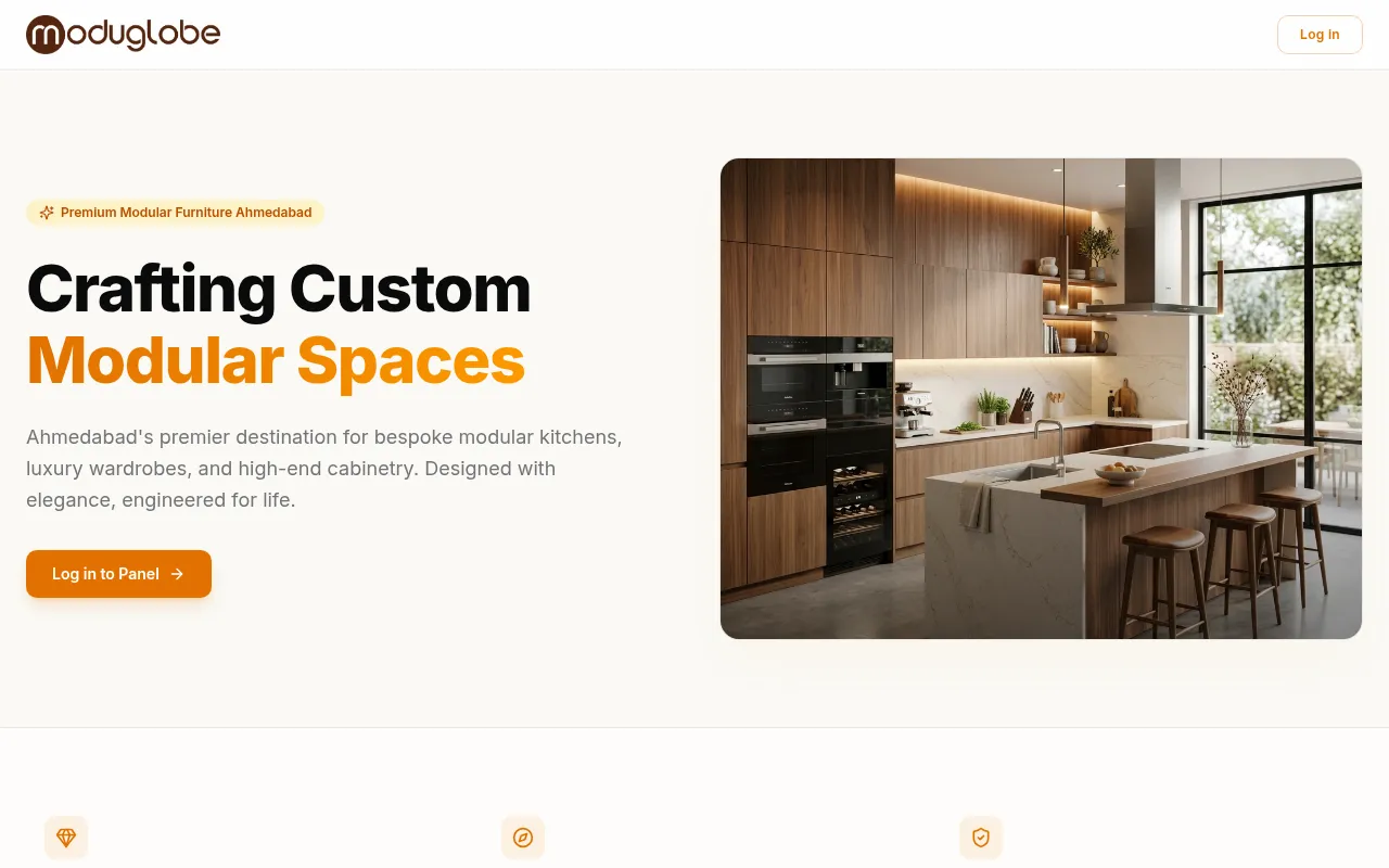 Screenshot of app.moduglobe.com