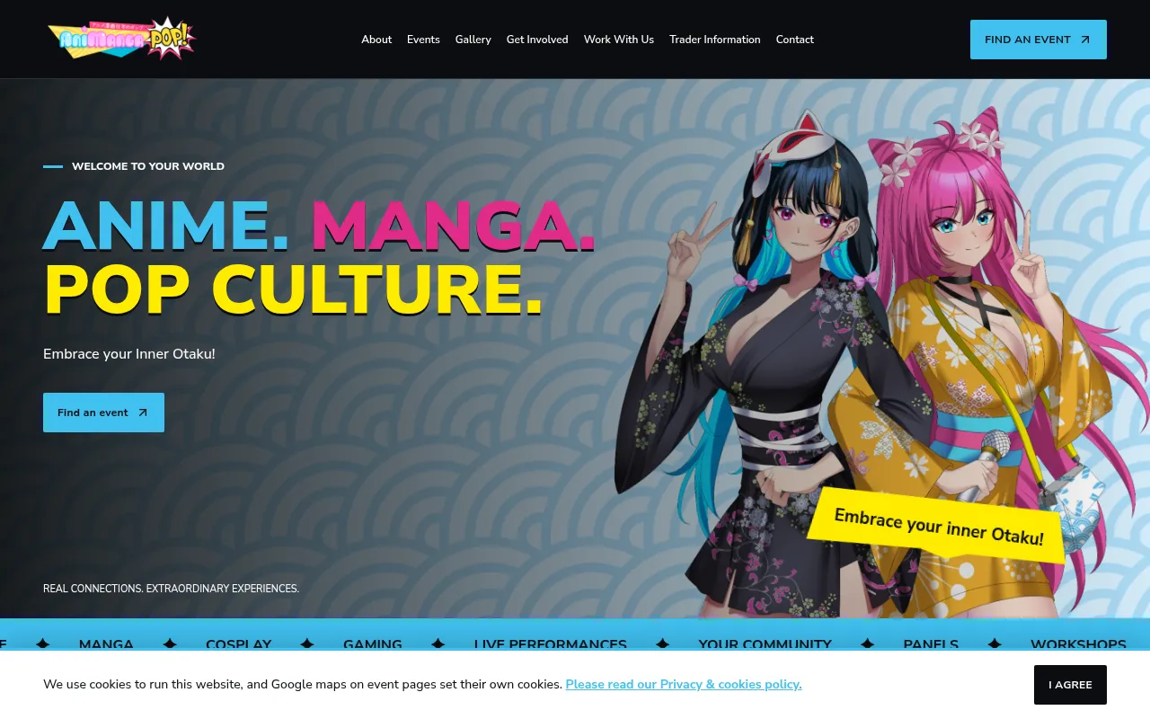 Screenshot of animangapop.co.uk
