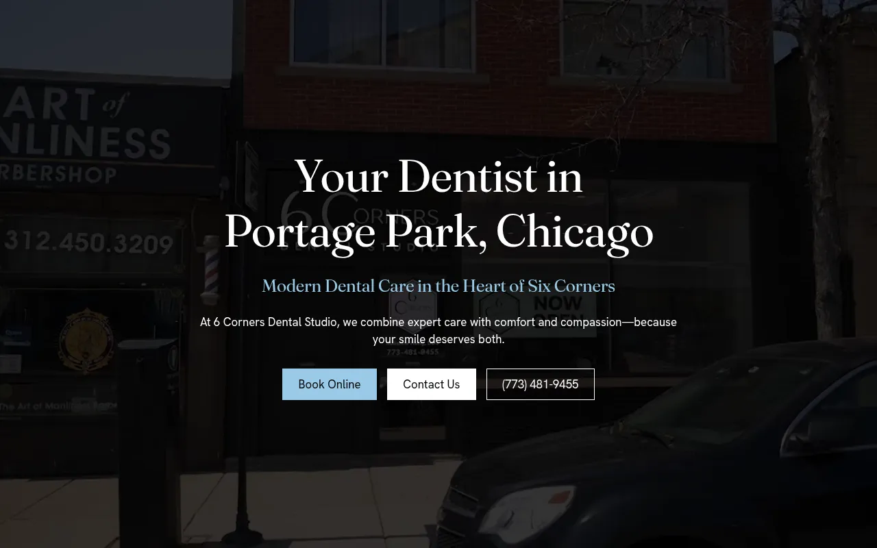 Screenshot of 6cornersdentalstudio.com