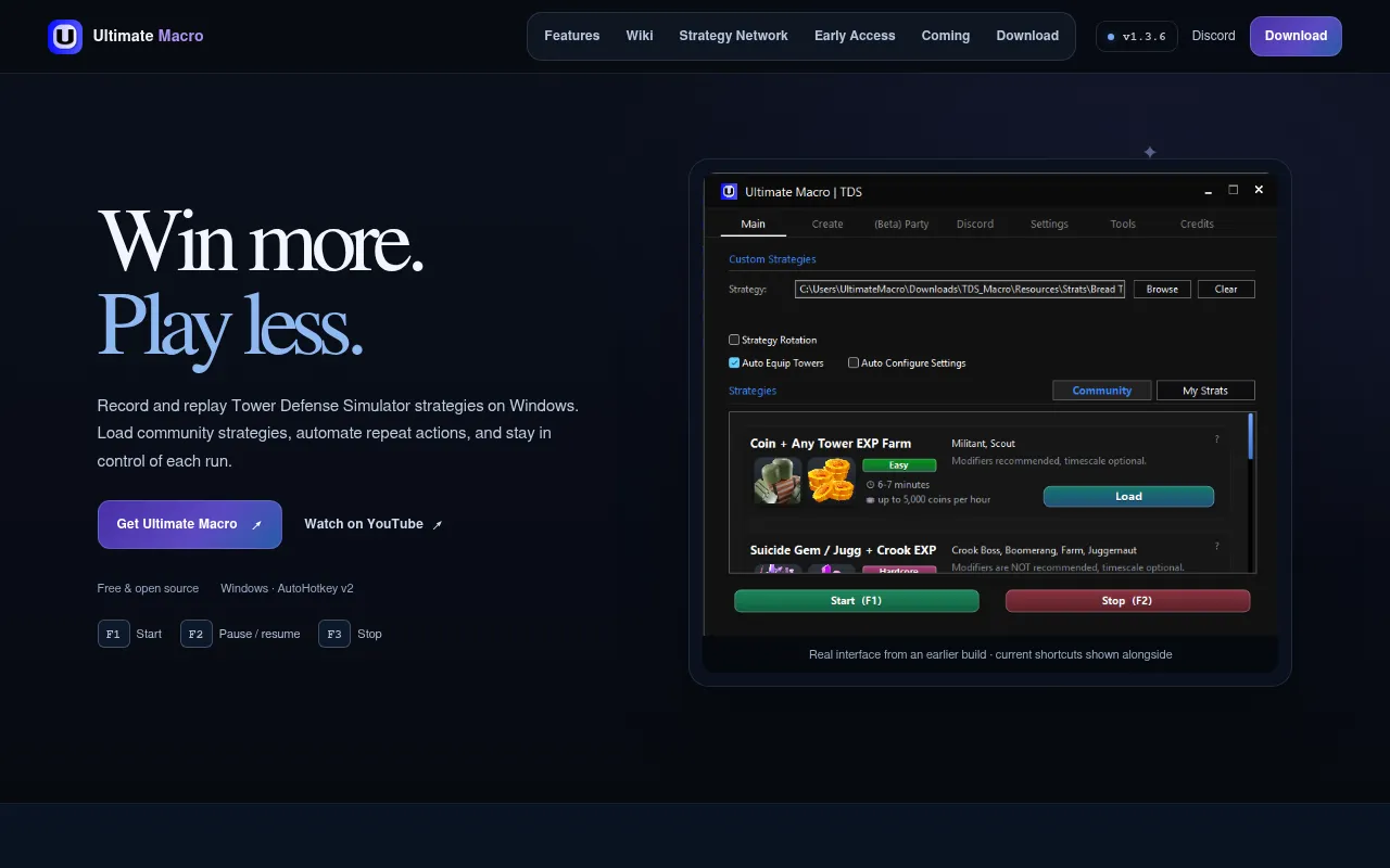 Screenshot of ultmacro.xyz