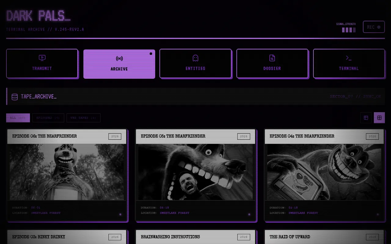 Screenshot of darkpals.com