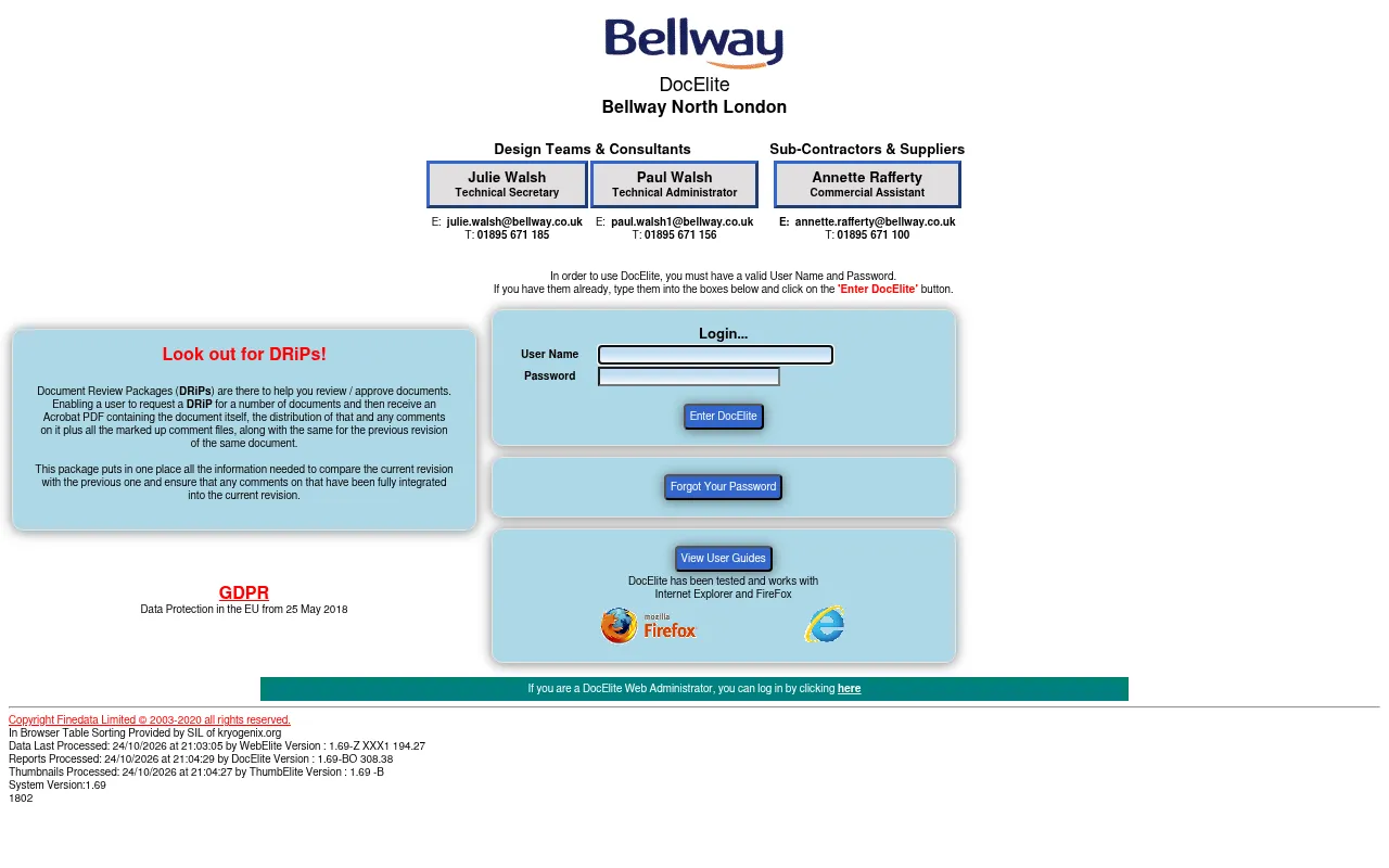 Screenshot of bellway-northlondon.co.uk