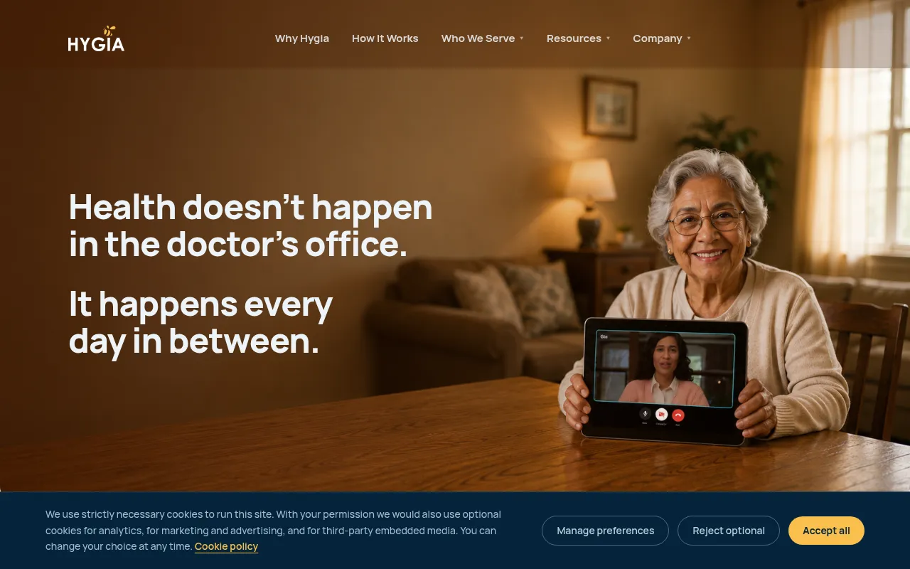 Screenshot of hygiatech.ai