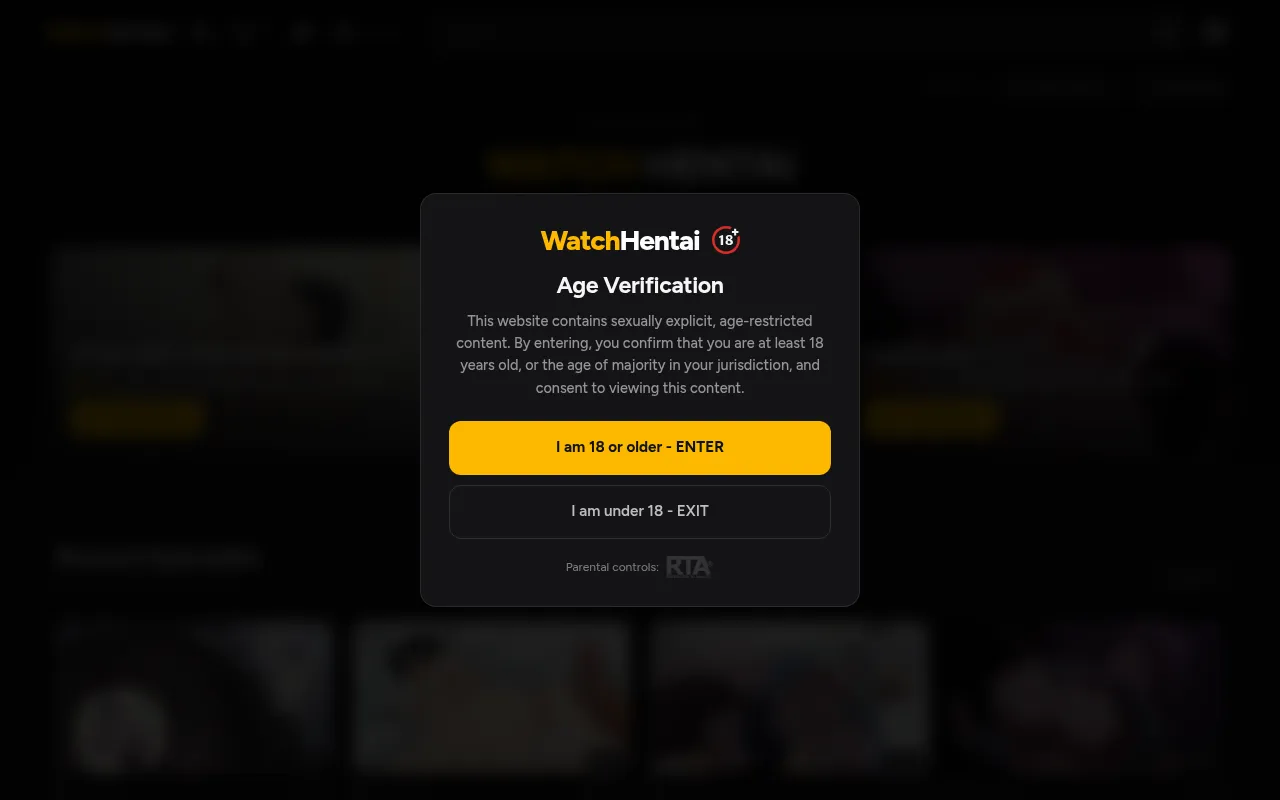 Screenshot of watchhentai.net