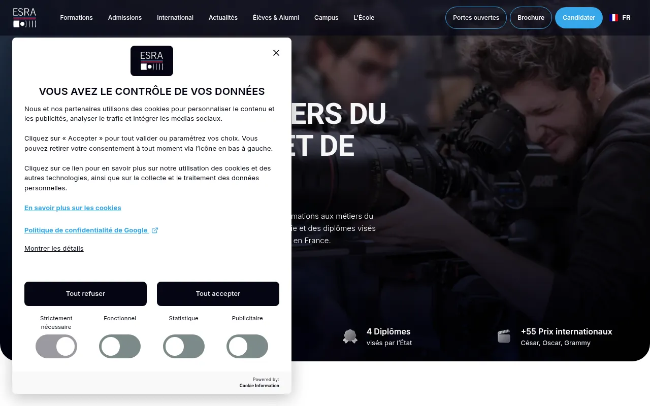 Screenshot of esra.edu
