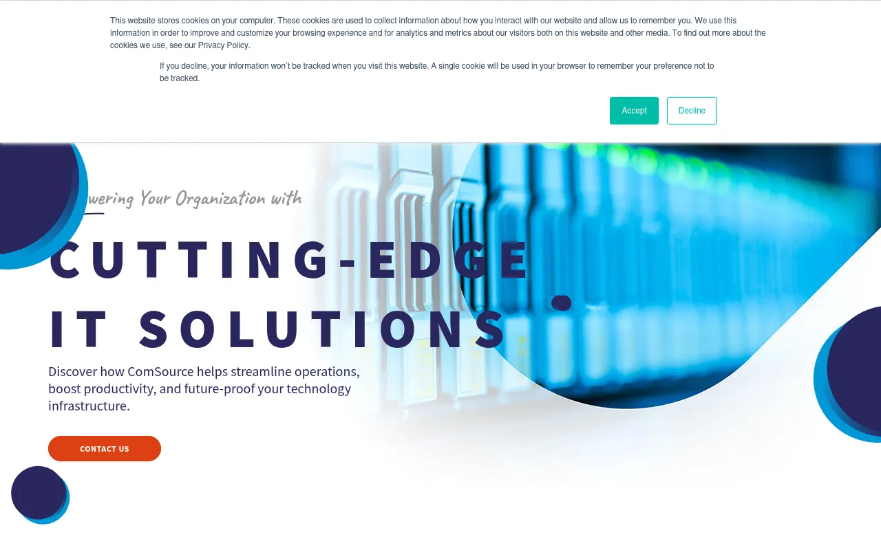 Screenshot of comsourceny.com