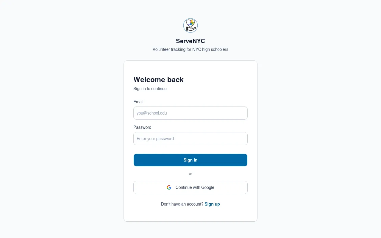 Screenshot of servenyc.netlify.app
