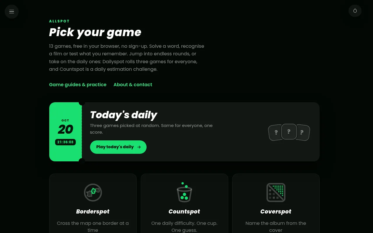 Screenshot of allspot.net