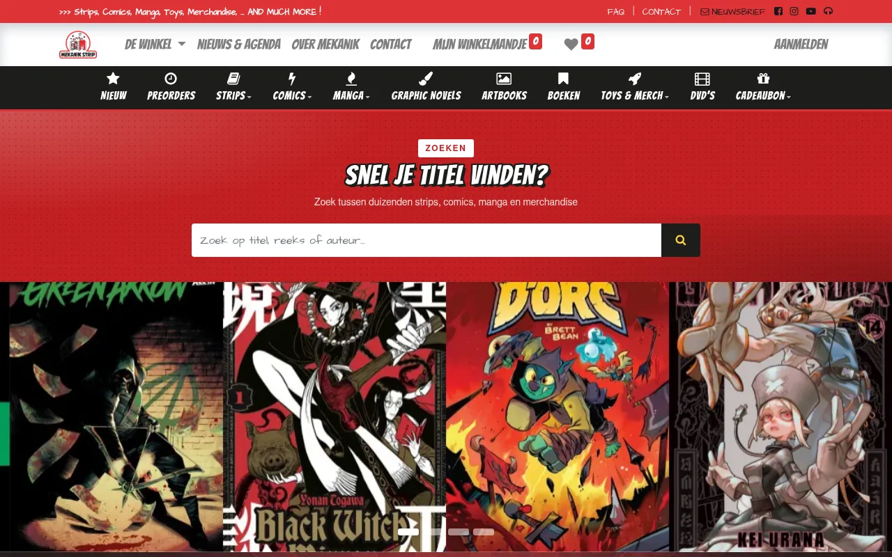 Screenshot of mekanik-strip.be