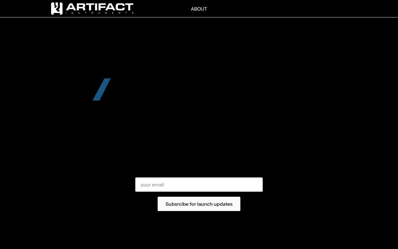 Screenshot of artifactinstruments.com