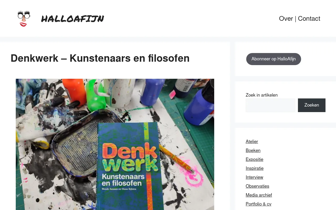 Screenshot of halloafijn.nl