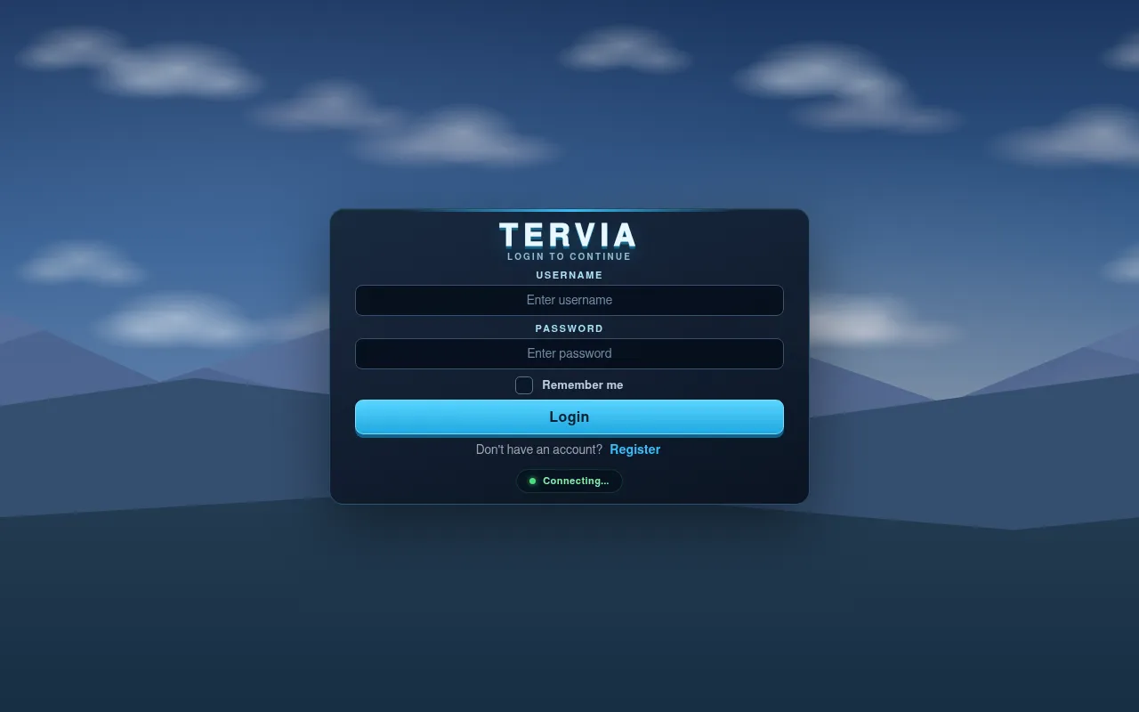 Screenshot of play.terviagame.com