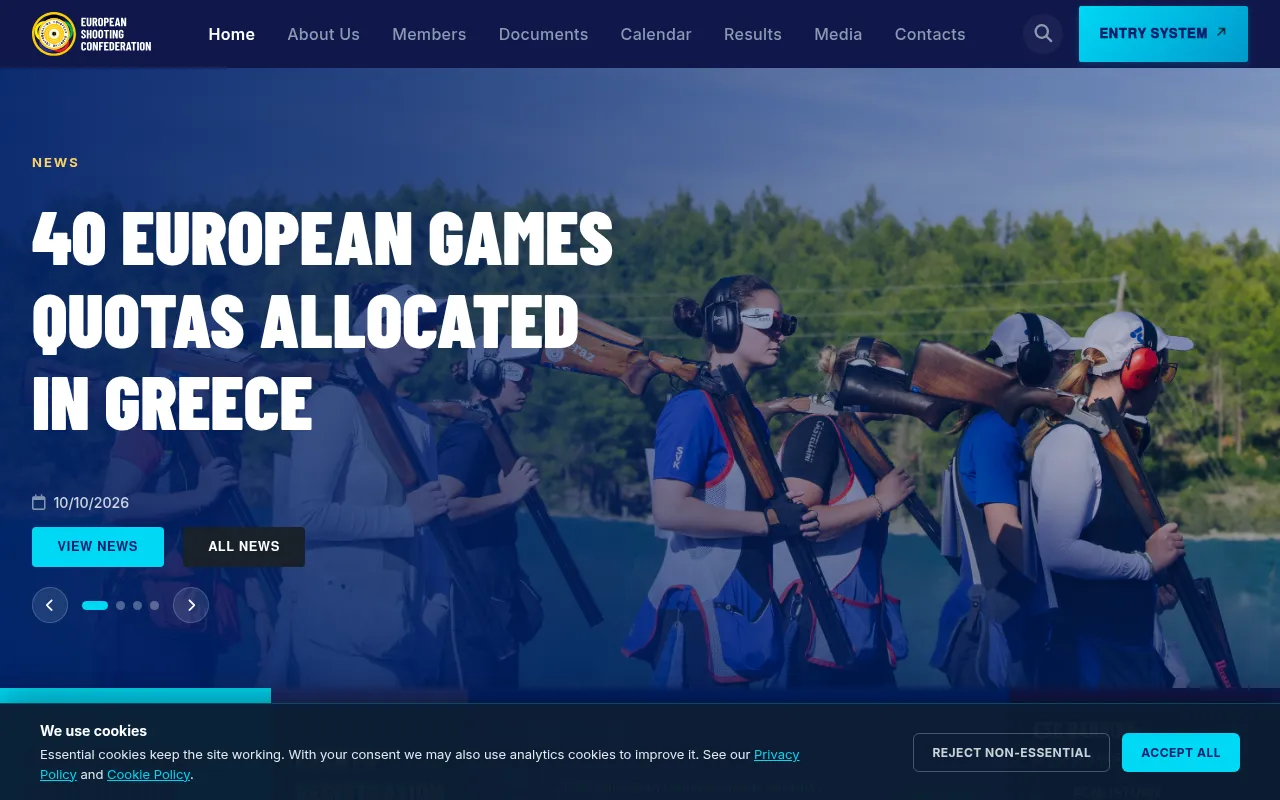 Screenshot of esc-shooting.org
