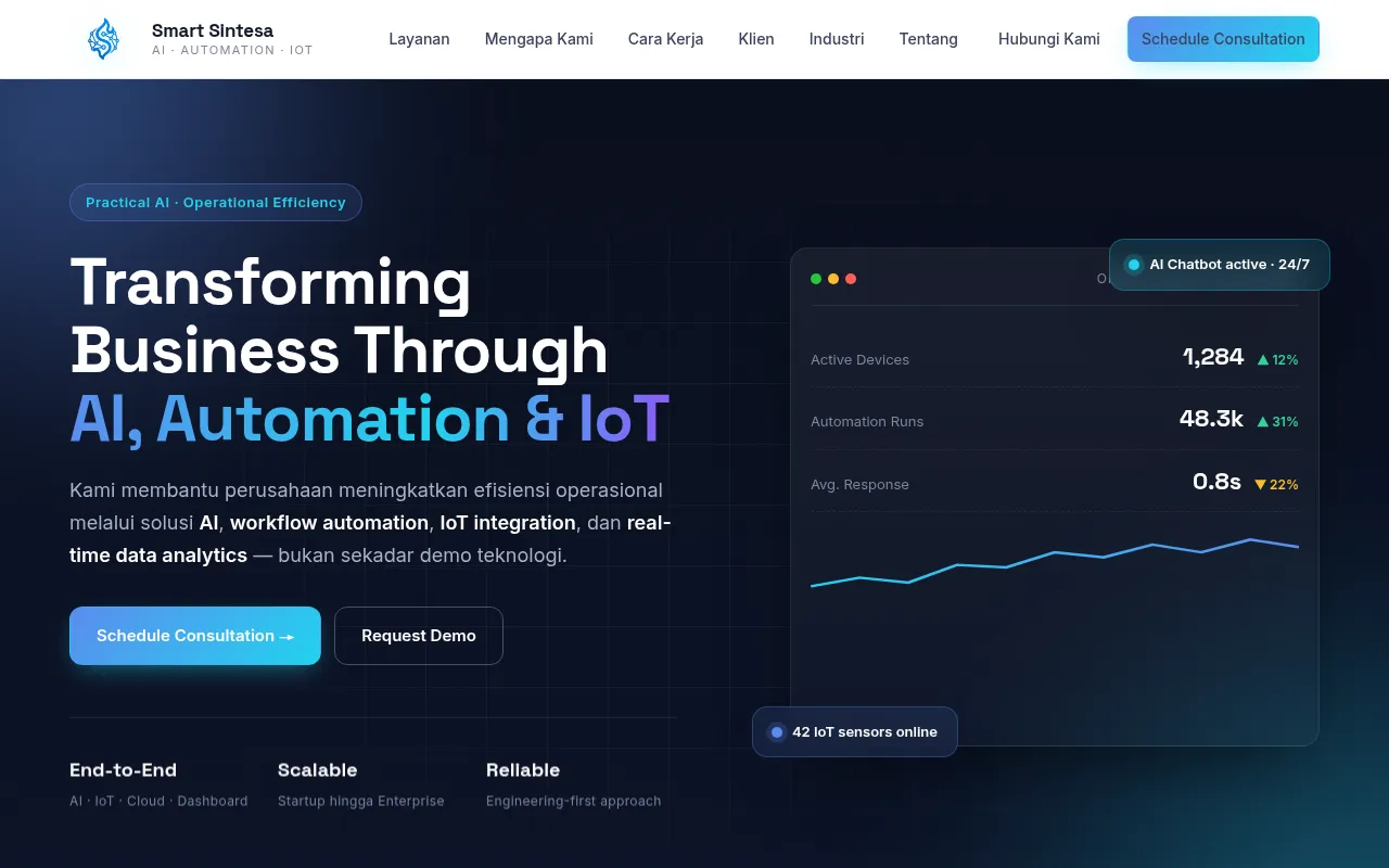 Screenshot of smartsintesa.com