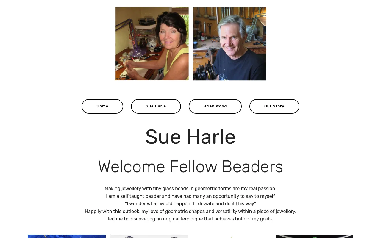 Screenshot of harlewoodstudio.com