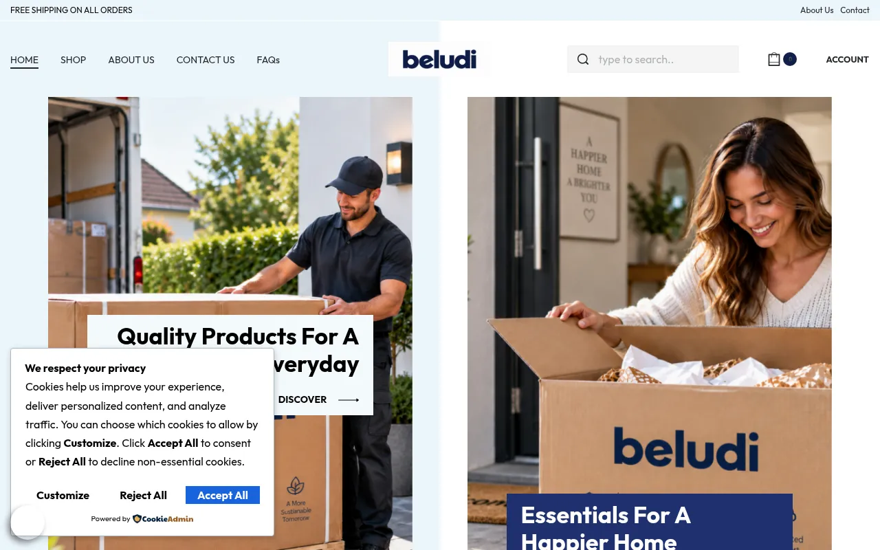 Screenshot of beludi.shop