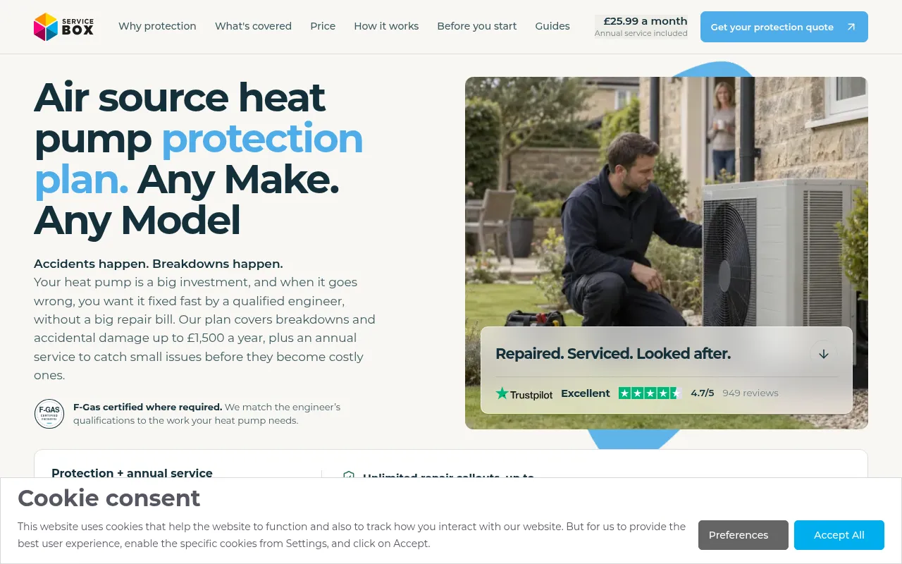 Screenshot of service-box.co.uk