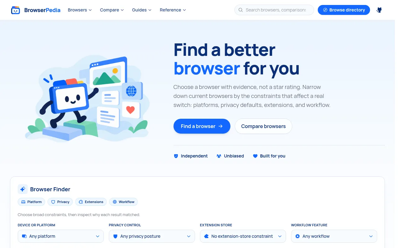 Screenshot of browserpedia.com