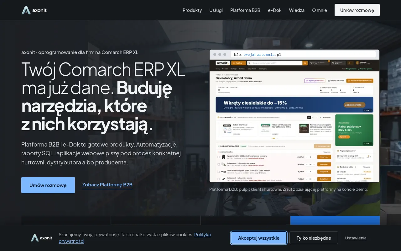 Screenshot of axonit.com.pl