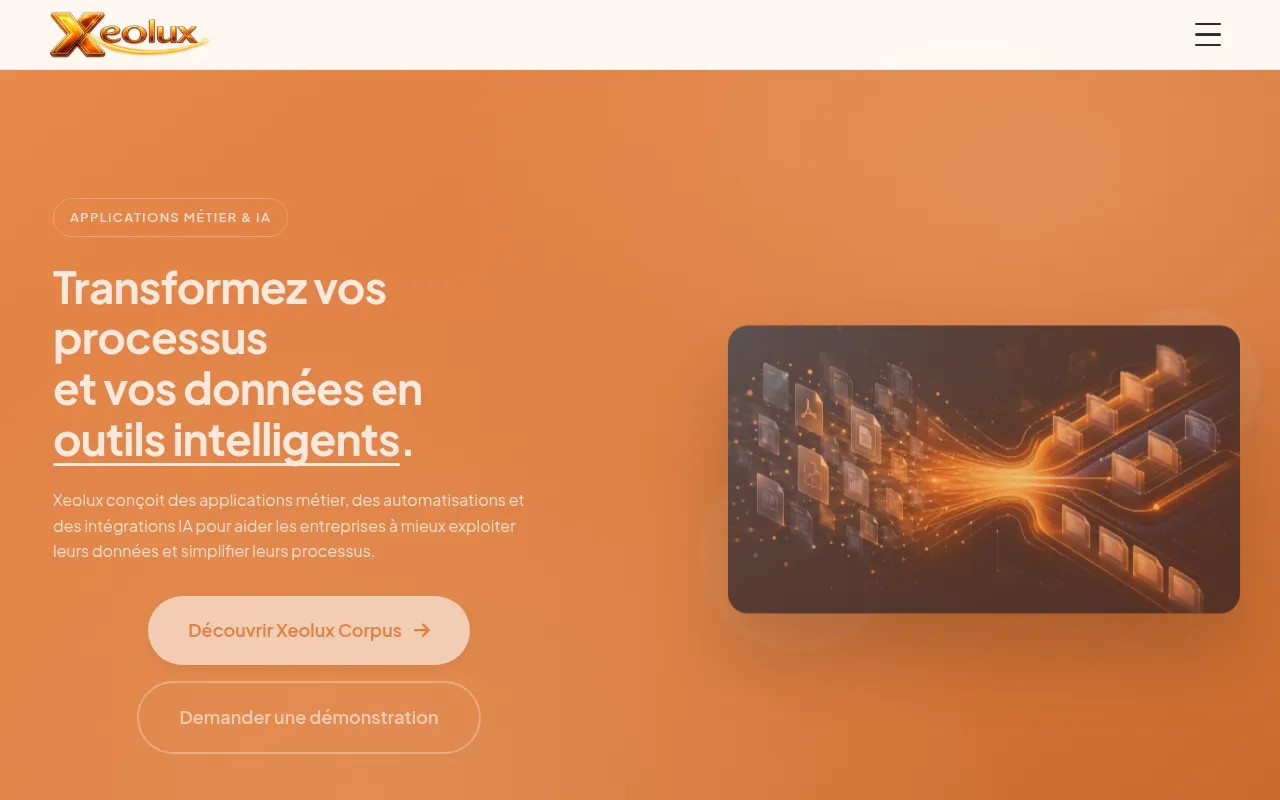 Screenshot of xeolux.fr