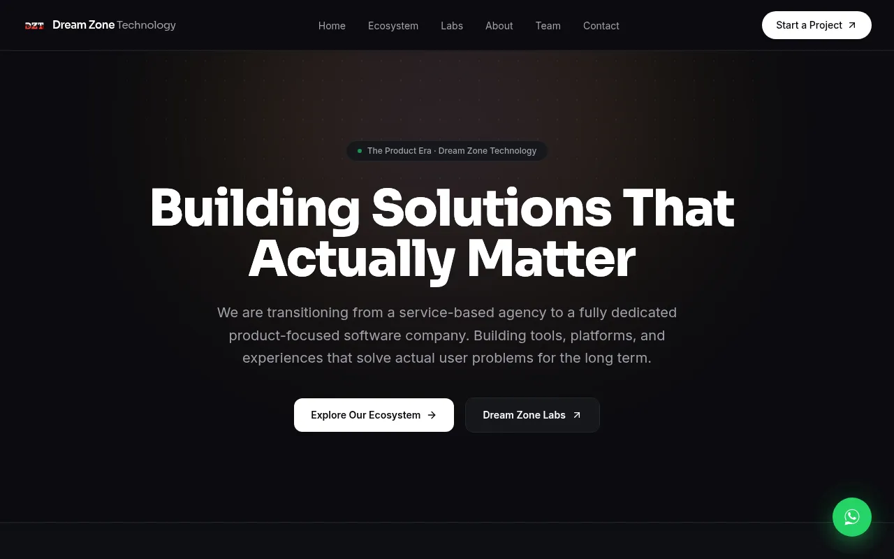 Screenshot of dreamzonetech.in
