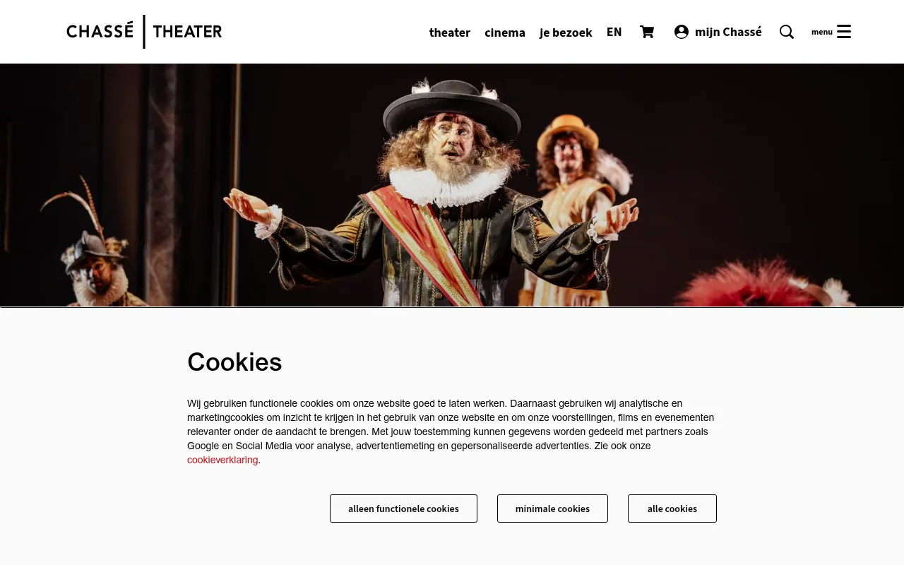 Screenshot of chasse.nl