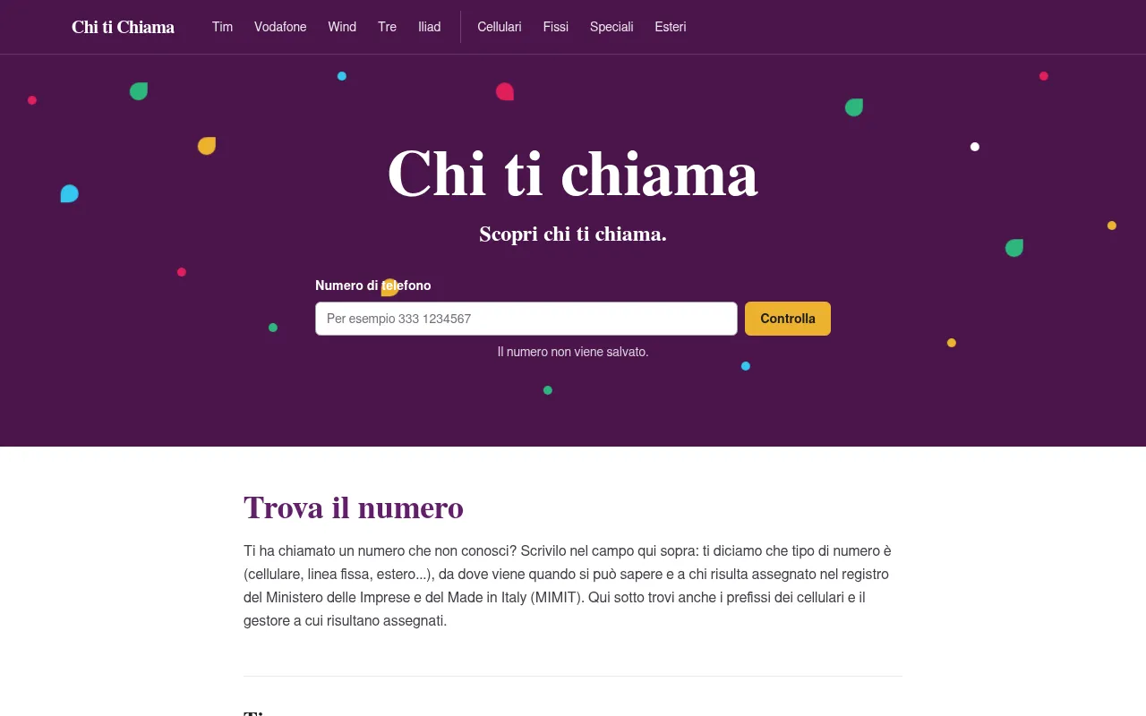 Screenshot of chitichiama.com
