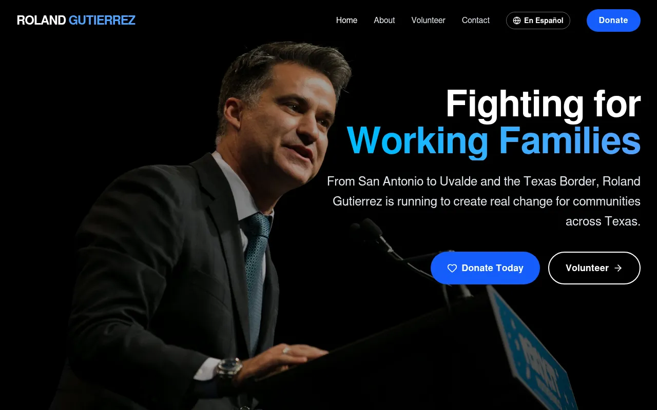 Screenshot of rolandfortexas.com