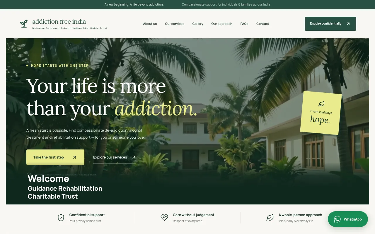 Screenshot of guidancerehab.org