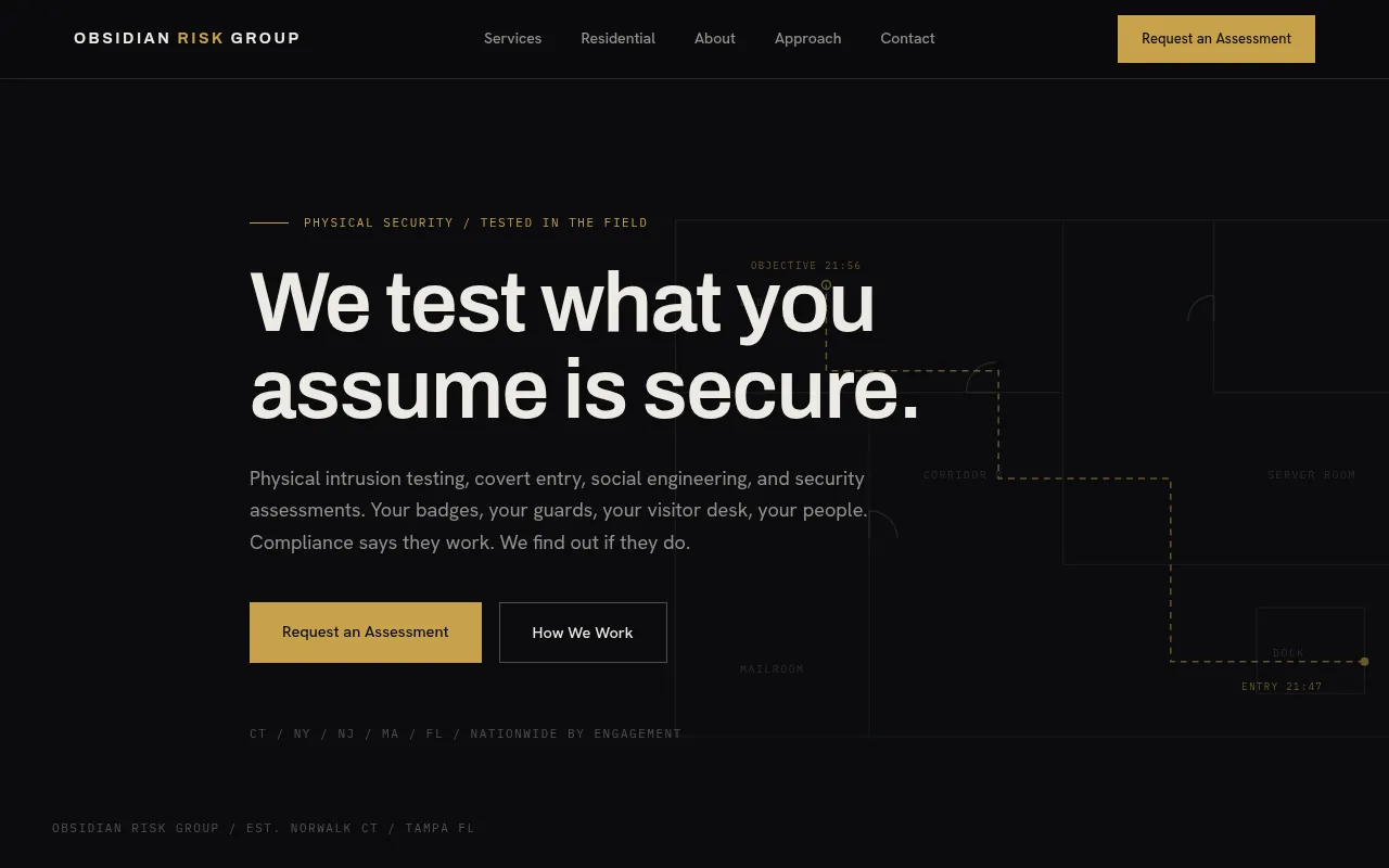 Screenshot of obsidianrisk.co