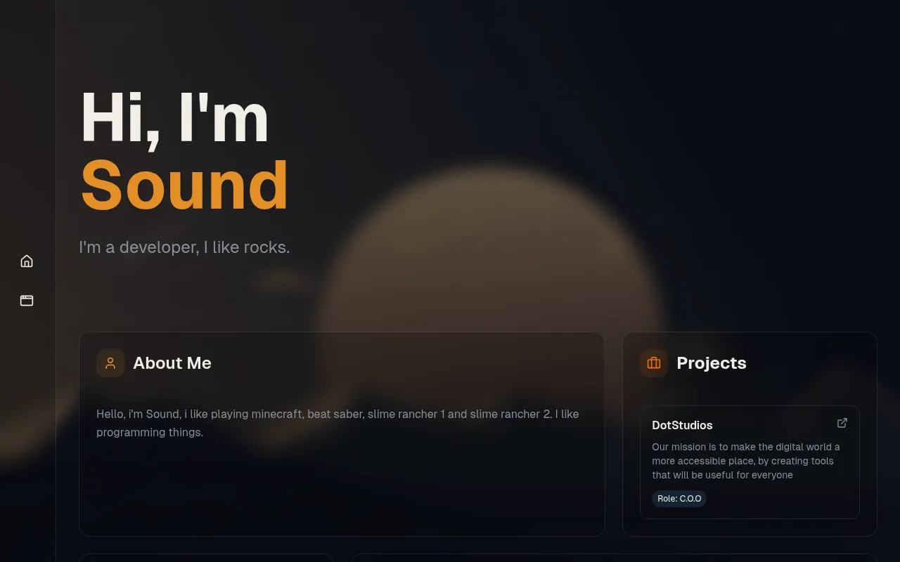 Screenshot of sound1.me