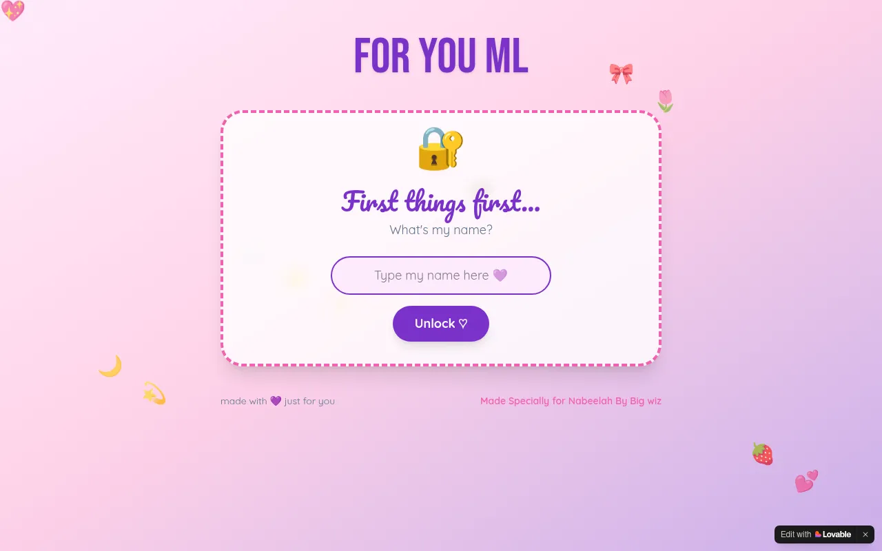 Screenshot of ilove-her.lovable.app