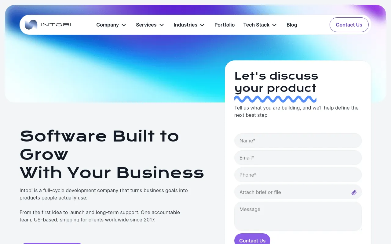 Screenshot of demo.intobi.com