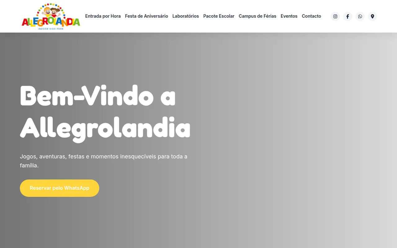 Screenshot of allegrolandia.pt