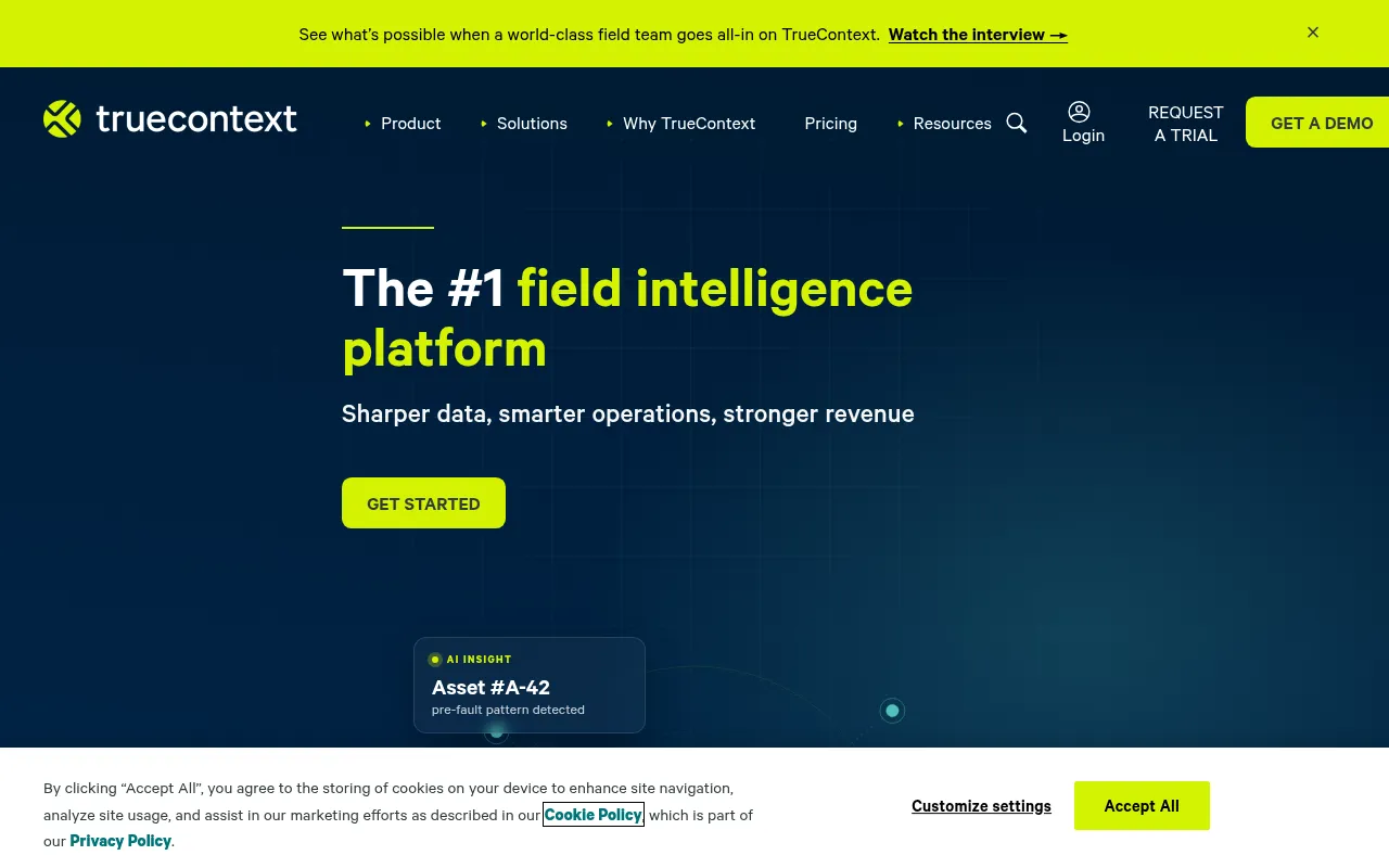 Screenshot of truecontext.com