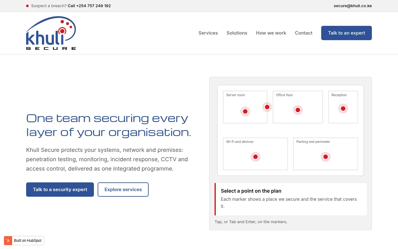 Screenshot of khuli.co.ke